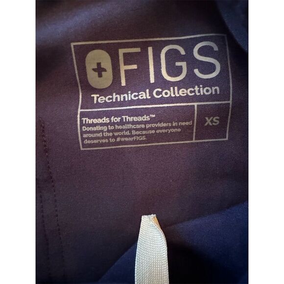 FIGS Men's XS Blue Cargo Scrub Pants 9 Pockets Workwear - Picture 8 of 9